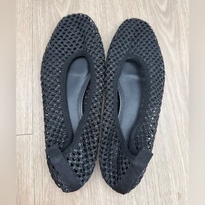 H&M Black Women's Mesh Ballet Flats 38